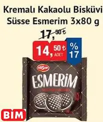 SÜSSE ESMERİM KREMALI KAKAOLU BİSKÜVİ